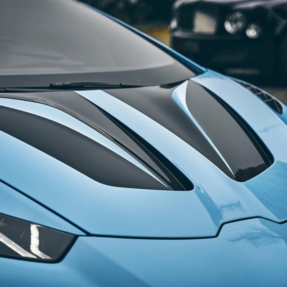 High Temperature Production PK Style Dry Carbon Fiber Engine Hood Body Kit for  Huracan Lp610 Lp580 EVO Upgrade
